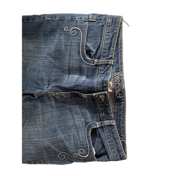 Old Navy Girls Size 16 Plus Jeans Embellished pocket raw hem Flap Back Pockets - Picture 3 of 8